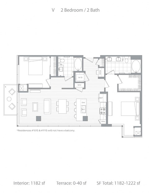 V 2 bedroom 2 bath at Stanza Little Italy, California, 92101